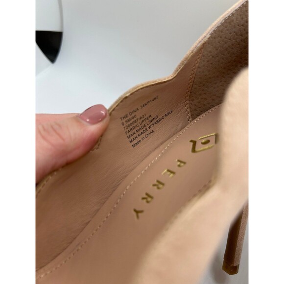 Katy Perry size 9.5 light tan microsuede pump - Picture 4 of 7
